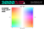 3000 millenial color swatches set, a Palette Add-On by ToonPlanet Vector Assets (Thumbnail 3 of 9)