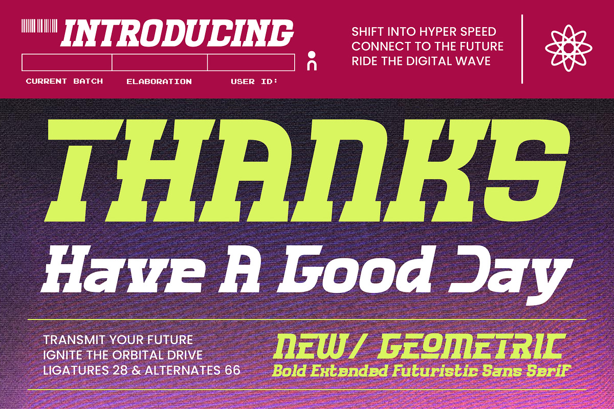 Quantum Orbitals Signal, a Sans Serif Font by timelesstype.co (Photo 15 of 15)