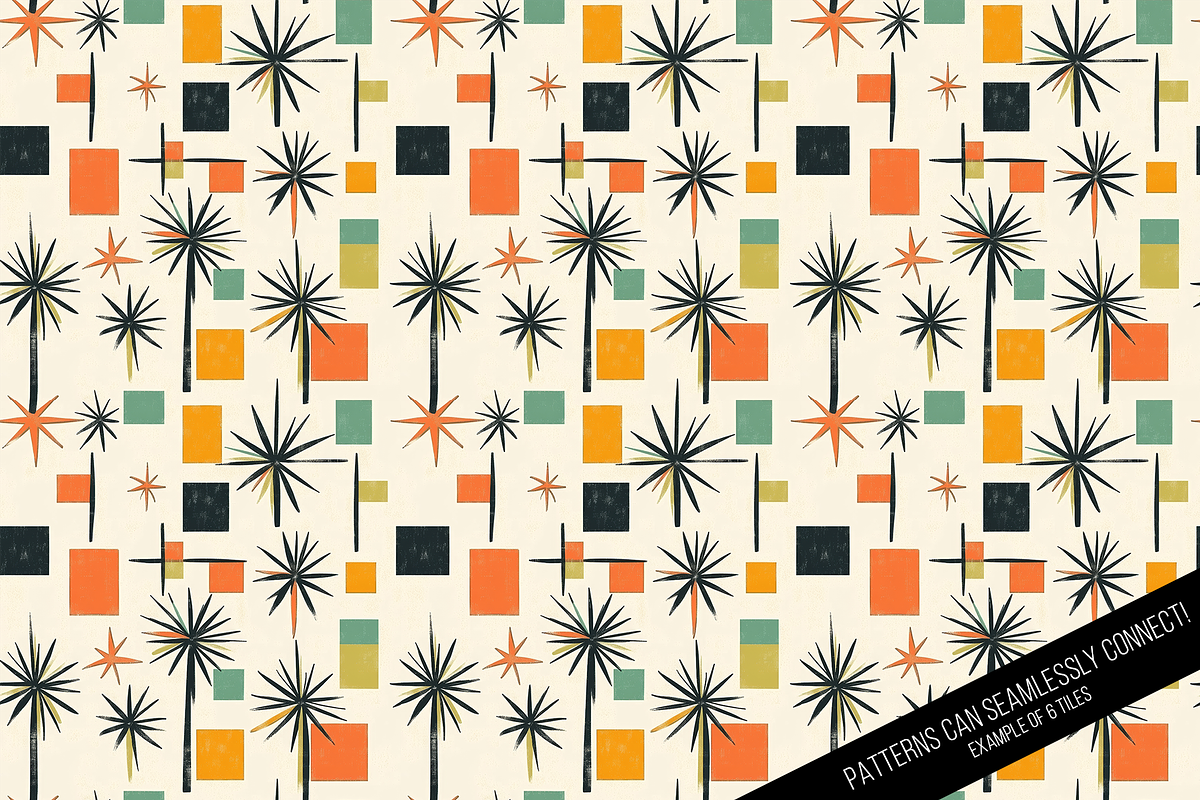 Vintage Palm Springs Seamless, a Pattern Graphic by Chromolume Studio (Photo 13 of 15)