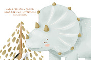 My friend Dinosaur - baby collection, a Decorative Illustration by polikarpovaart (Thumbnail 2 of 18)