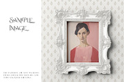 Vintage Frame & Wallpaper Mockup, a Household Mockup by mock-ups (Thumbnail 14 of 14)