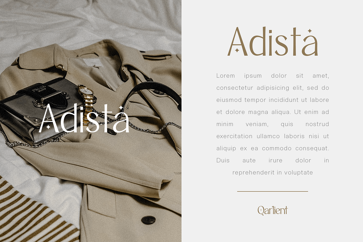 Qarlient - Elegant Modern Font, a Sans Serif Font by Pixesia Studio (Photo 3 of 15)