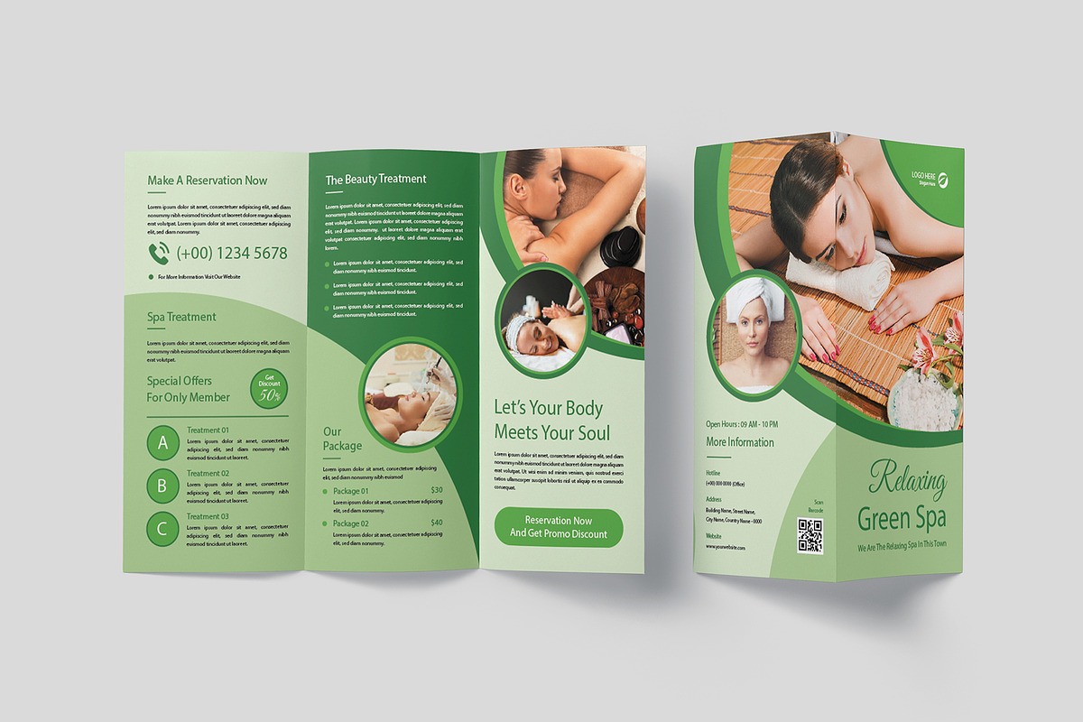 Relaxing Spa Trifold Brochure, a Templates & Theme by Formatika Studio (Photo 4 of 4)