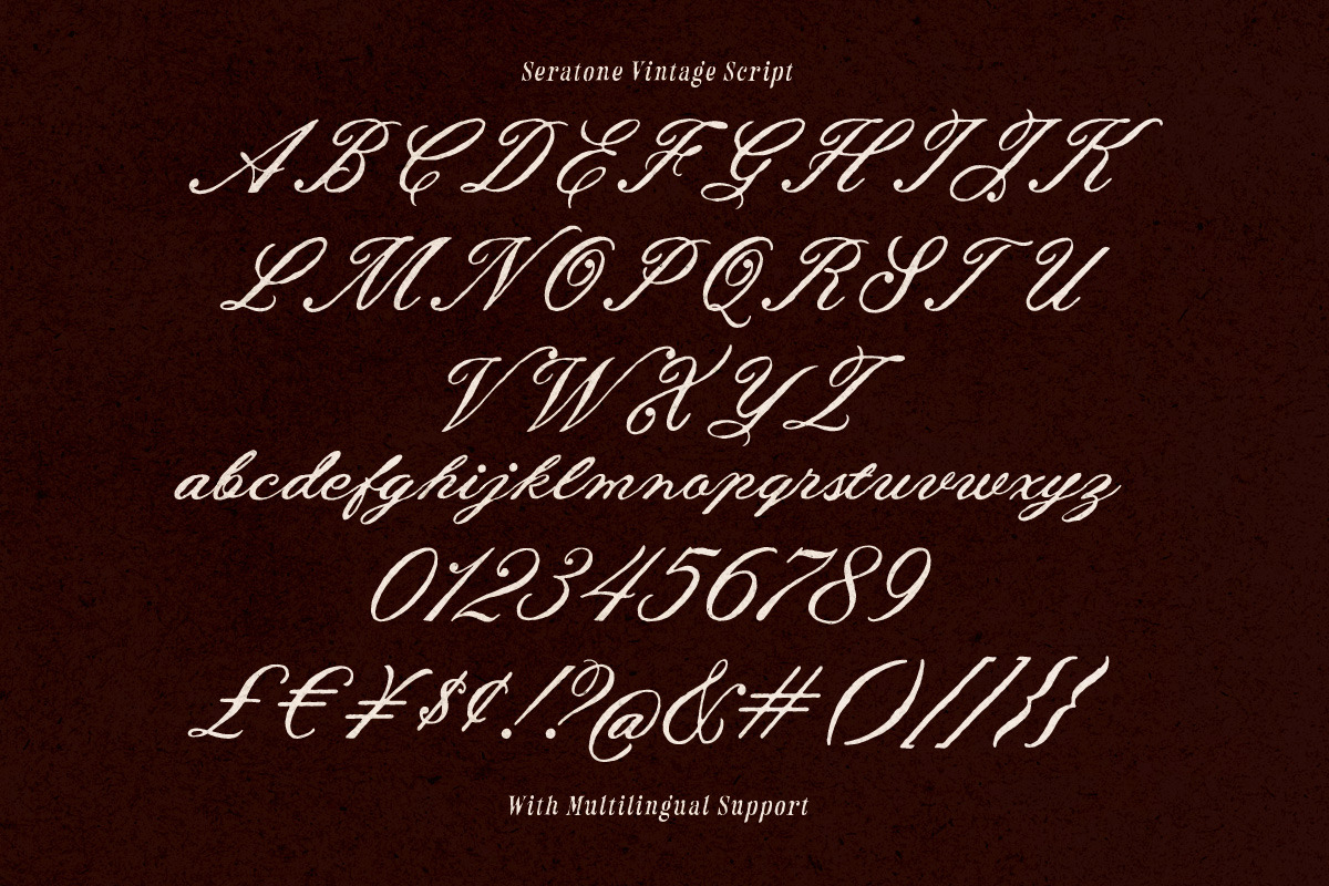 Seratone Vintage Wedding Script, a Script Font by Letterhend Studio (Photo 6 of 10)