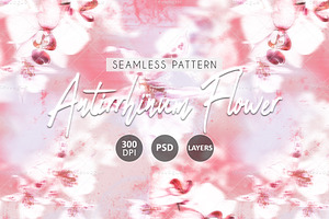 Antirrhinum Flower-Seamless Patterns