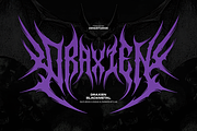 Draxien | Black Metal Font, a Blackletter Font by Denustudios (Thumbnail 1 of 12)