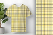 Butter Yellow and Grey Polka Plaid, a Pattern Graphic by Sharon Schwalbe (Thumbnail 2 of 6)