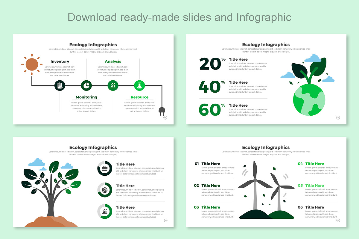 Ecology Infographics Google Slide, a Templates & Theme by Mighty-Slide (Photo 3 of 7)