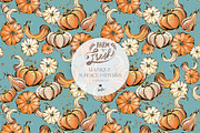 Fall Farm Market Seamless Patterns, a Pattern Graphic by KaramfilaS (Thumbnail 6 of 17)