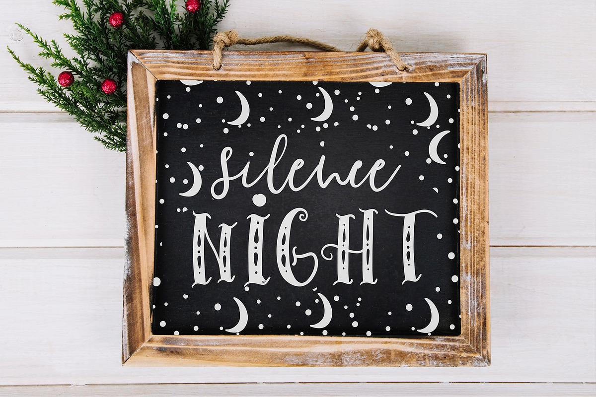 HoHoHolidayFonts collection&patterns preview 4