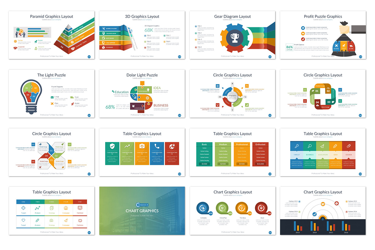 Annual Report Powerpoint Template, a Presentation Template by UniqueStudio (Photo 10 of 14)