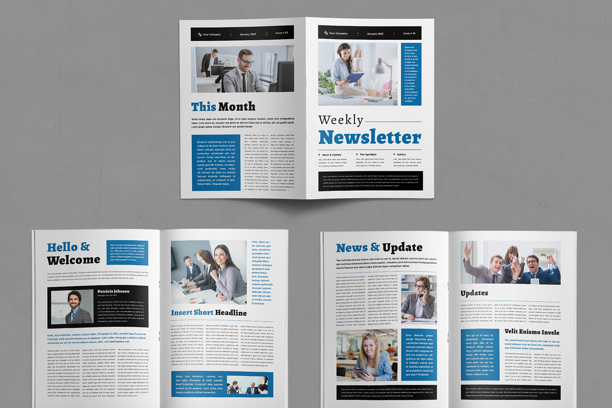 Newsletter Magazine Template, a Magazine Template by ContestDesign (Photo 2 of 3)
