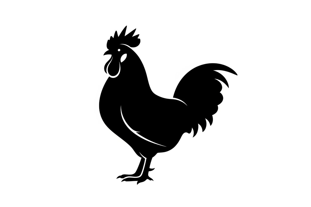 Rooster Chicken Silhouette Vector Bu, an Illustration by Designs_River (Photo 41 of 51)