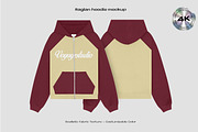 Raglan hoodie mockup, a Hoody Mockup by Voyage Studio (Thumbnail 1 of 3)