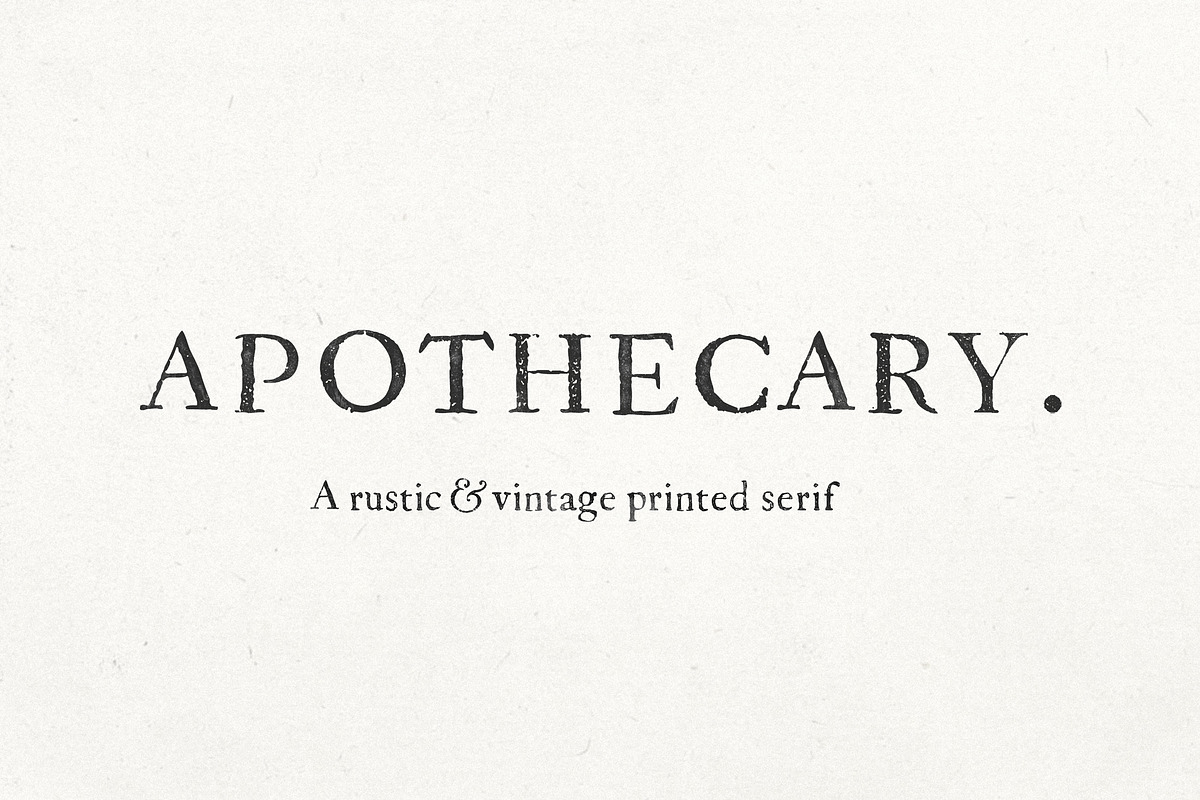 Apothecary Serif, a Serif Font by Nicky Laatz (Photo 1 of 11)