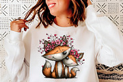 Mothers Day Watercolor Animals PNG, an Illustration by SinaCreation (Thumbnail 7 of 9)