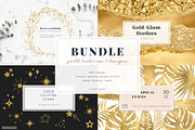 Gold Textures & Elements Bundle, a Texture Graphic by PeDe Designs (Thumbnail 1 of 11)
