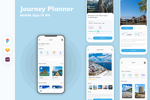 Journey Planner Mobile App UI Kit