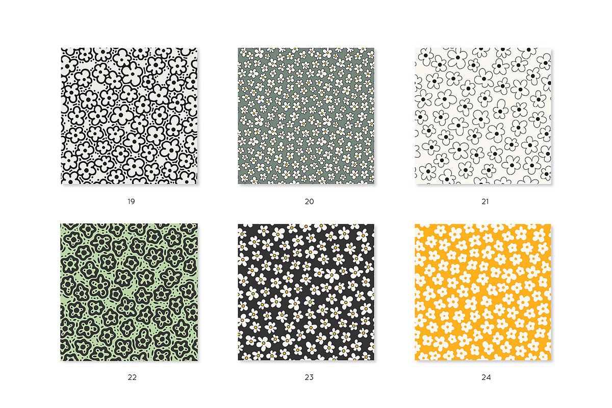 Meadow Seamless Pattern Set, a Pattern Graphic by Curly_Pat (Photo 5 of 8)