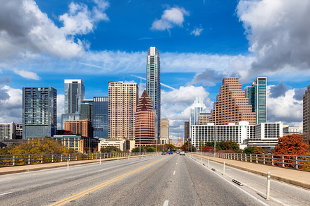 Austin city skyline, Texas