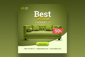 Furniture sale product banner