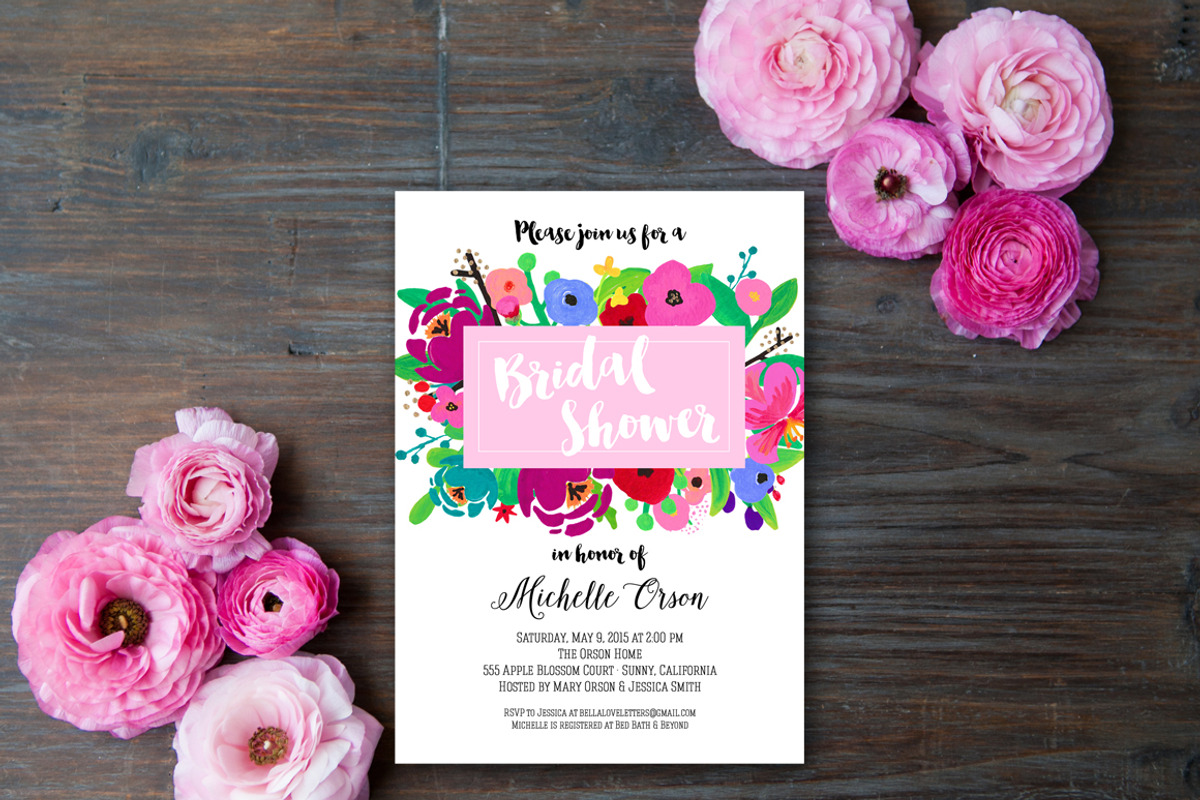 Roxy Painted Flower Clip Art Acrylic, an Illustration by Emerald & Ivy Studios (Photo 3 of 5)