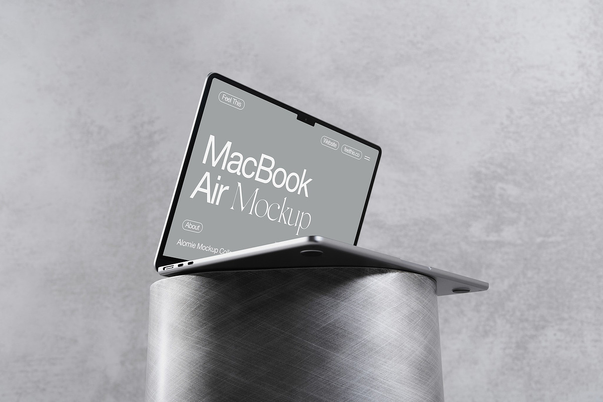 Realistic MacBook Air Mockup PSD, a Mac Mockup by Feel This (Photo 2 of 2)