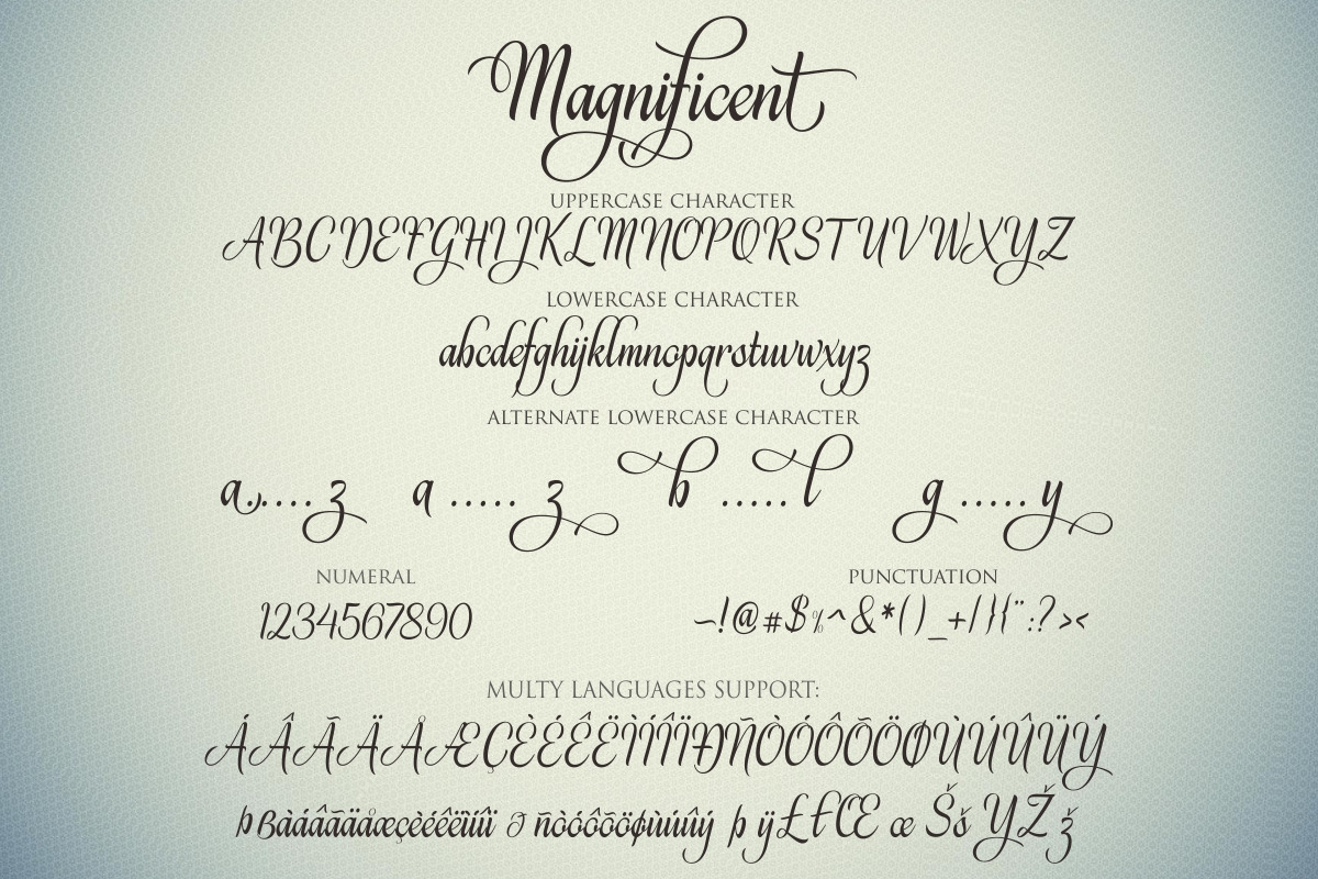 Magnificent, a Script Font by Byuly Ayika (Photo 9 of 10)