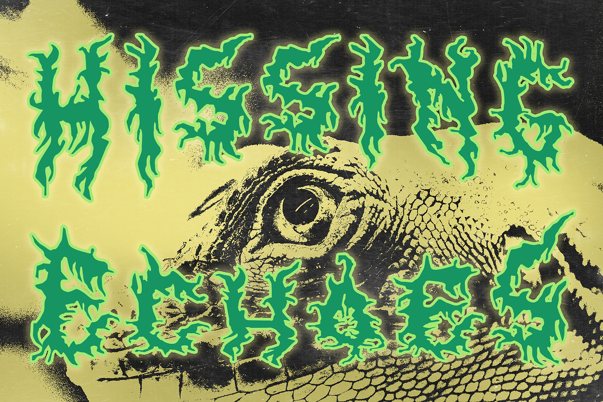 CS Amnesia – Black Metal Font, a Blackletter Font by Craft Supply Co. (Photo 7 of 8)