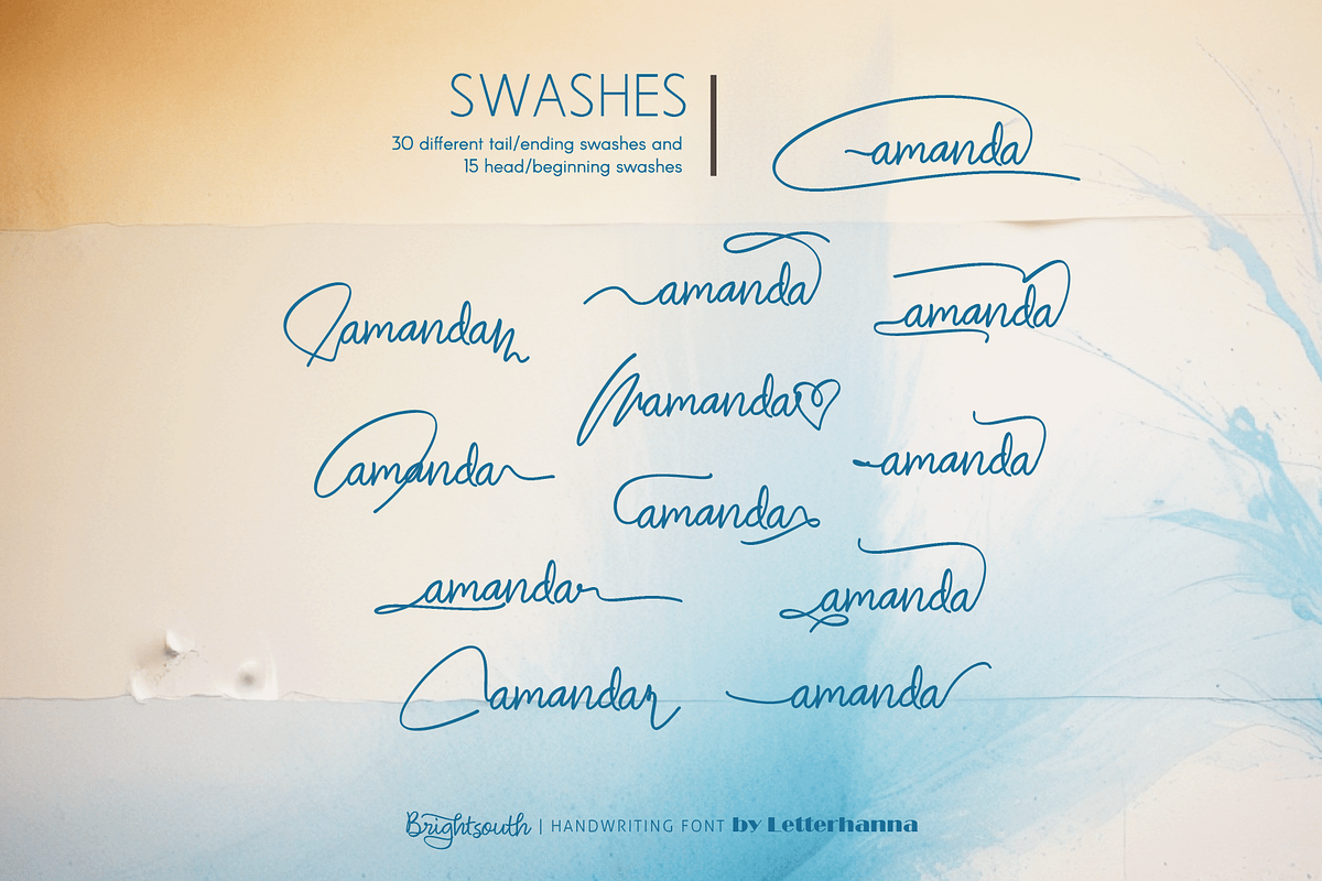Brightsouth Font, a Handwritten Font by Letterhanna Studio (Photo 14 of 20)