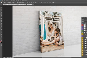 Portrait Canvas Ratio 2x3 Mockup 04