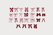 Cute Bows Clipart, a Decorative Illustration by Barkova Nadya (Thumbnail 4 of 7)