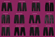 100 Realistic Streetwear Bundle, a Bottom Mockup by AtelierDuVow (Thumbnail 8 of 10)