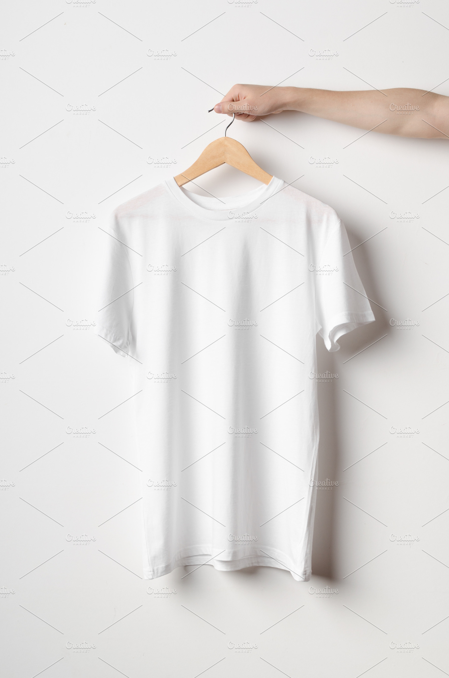 Men's crew neck t-shirt mockup JPEG, a Beauty & Fashion Photo by Shablon