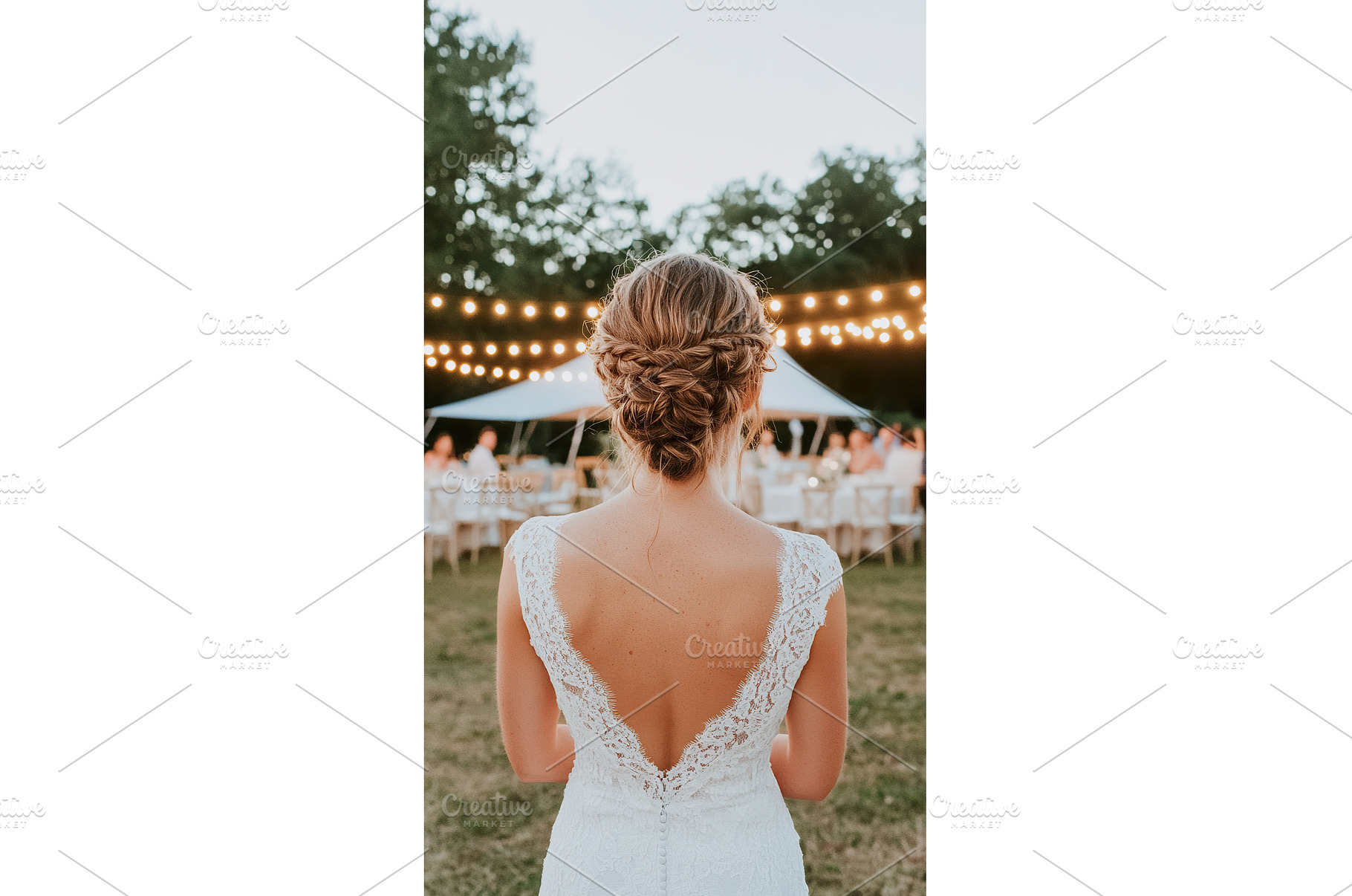 Blonde Bride in Lace Dress from, a Nature Photo by Lermont51