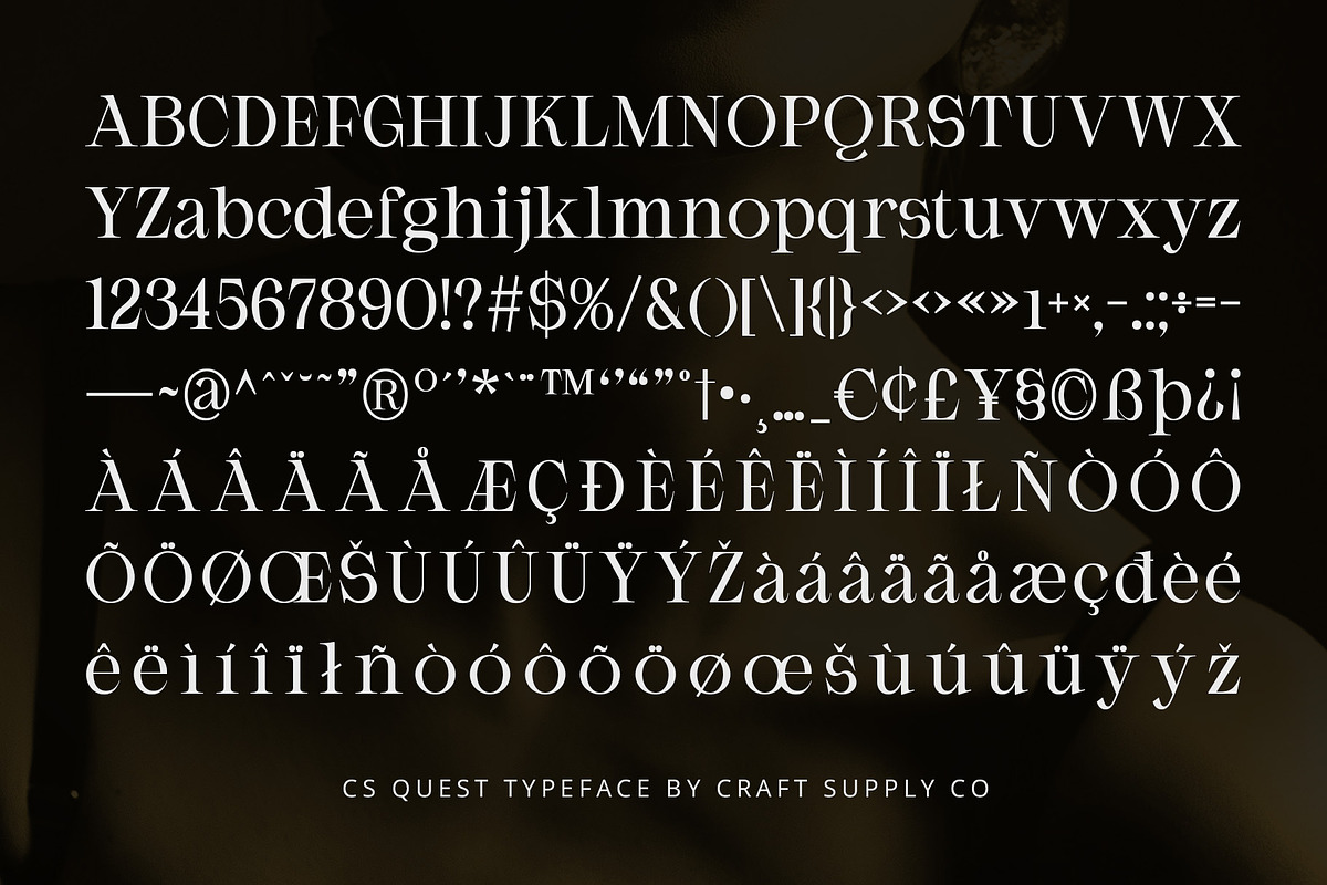 CS Quest – Classic Font, a Serif Font by Craft Supply Co. (Photo 8 of 8)