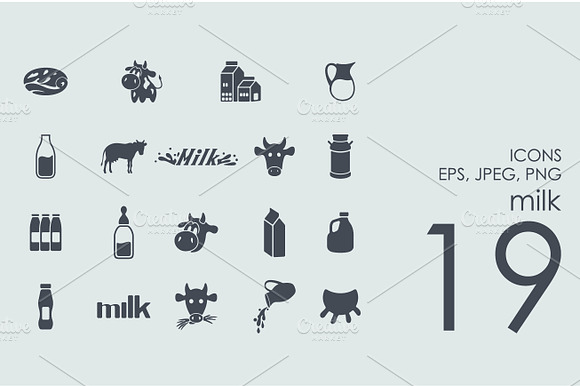19 Milk Icons