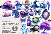 Watercolor Little Fairy Tale Clipart, an Illustration by Dream Creation (Thumbnail 1 of 6)