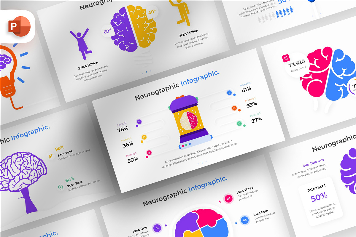 Neurographic PowerPoint Infographic, a Presentation Template by Digitcase x Wealthwells (Photo 1 of 5)