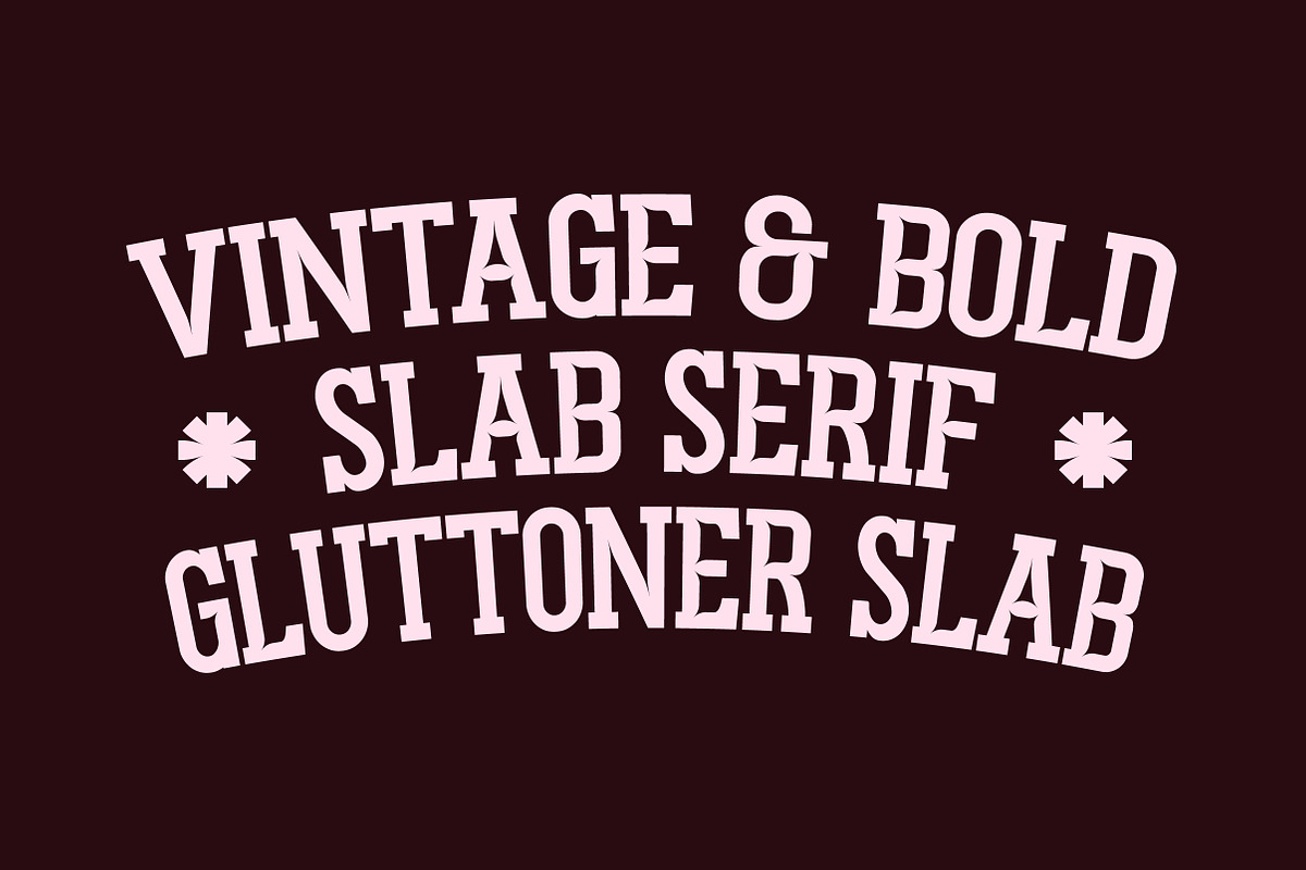 Gluttoner Inktrap | Vintage & Bold, a Serif Font by Lettertype Studio (Photo 7 of 15)