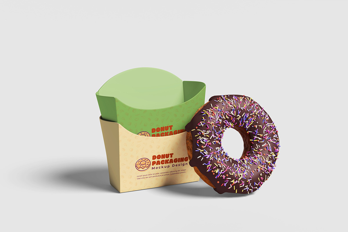 Donuts Packaging Mockup, an Advertising Mockup by bimockup (Photo 5 of 6)