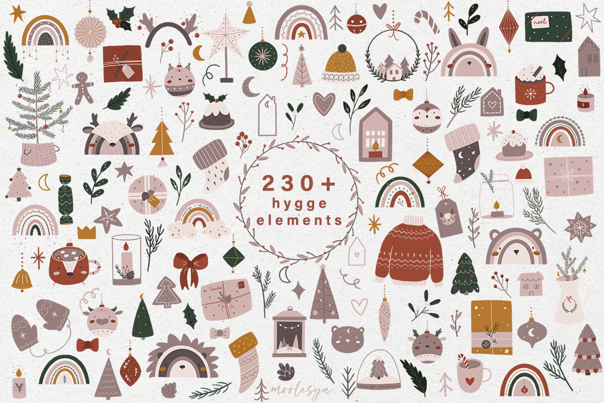 Hygge Christmas • Kids collection, an Animal Illustration by moolesya (Photo 4 of 17)