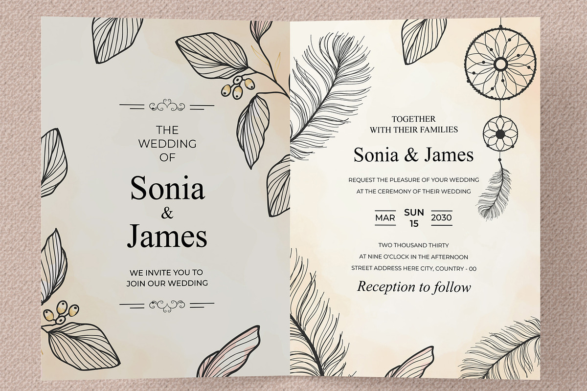 Wedding Invitation Card Design, an Invitation Template by MightyDesign (Photo 2 of 4)