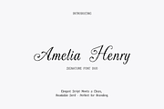 Amelia Henry | Signature Font Duo, a Script Font by gafaroff studio (Thumbnail 1 of 6)