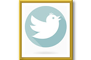Modern Vector Icon With Flying Bird, an Outline Icon by FineArtStudio (Thumbnail 3 of 3)