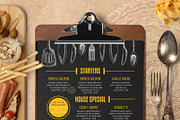 FREE! Trifold + Food Menu Template, a Brochure Template by BarcelonaShop (Thumbnail 4 of 5)