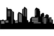 Modern City Skyline Silhouette, an Object Graphic by Creativeshirt (Thumbnail 14 of 20)
