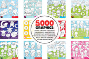 5000 in 1 - Black lines Mega Bundle, an Illustration by PrettyBundles (Thumbnail 17 of 27)