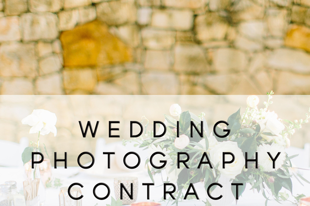 Wedding Photo Contract Template, a Brochure Template by Contracts for Creatives