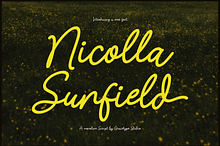 Nicolla Sunfield | Monoline Script